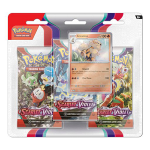 Pokemon: Arcanine - 3 Pack Blister