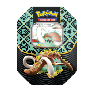 Pokemon: Great Tusk Paldean Fates - 4 Pack Tin