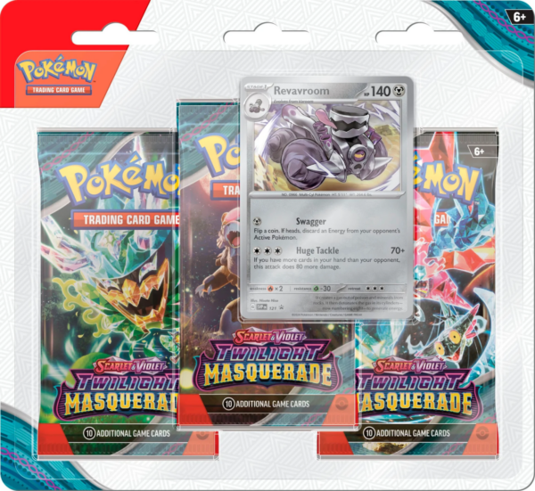 Pokemon: Twilight Masquerade - Blister 3 Pack Revavroom