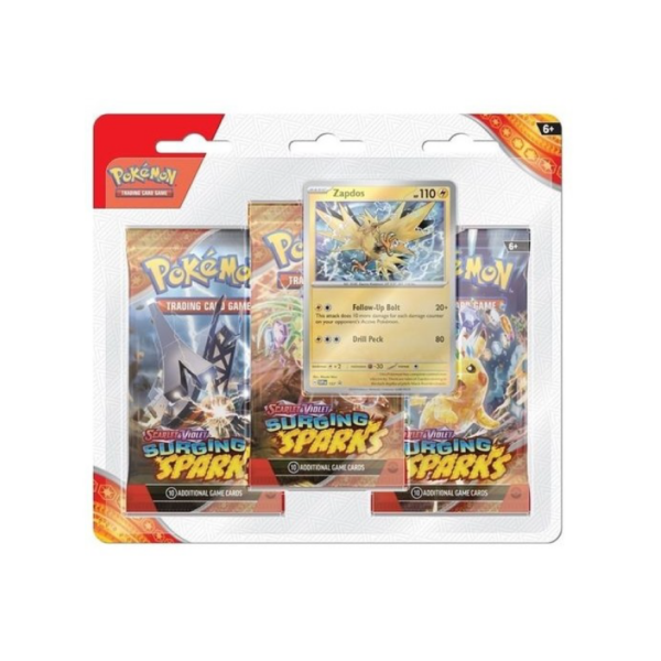 Surging Sparks - 3-Pack blister Zapdos