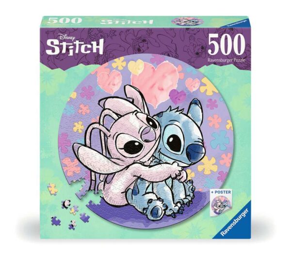 Round Puzzel - Disney Stitch 500st