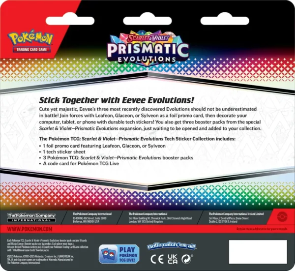 Prismatic Evolutions - Tech Sticker Collection (Sylveon)