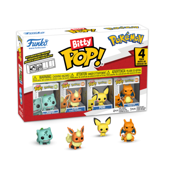 Pokémon: Bitty Pop 4 Pack 2.5cm - Bulbasaur