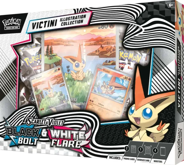 Pokémon: Black Bolt and White Flare - Unova Victini Illustration Collection Box (ENG)